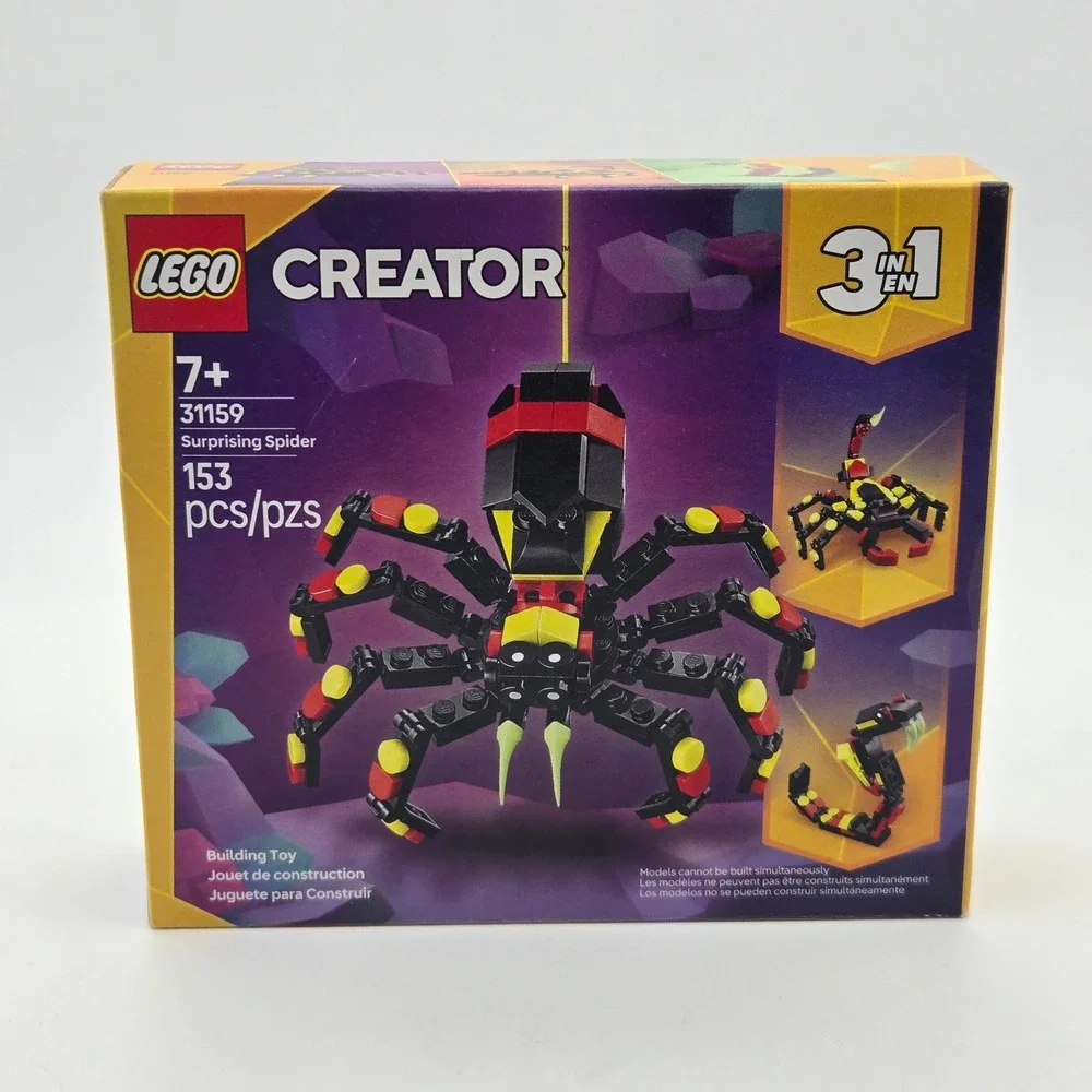 LEGO Creator 3 in‎ 1 31159 Surprising Spider Building Toy 153 Pieces New